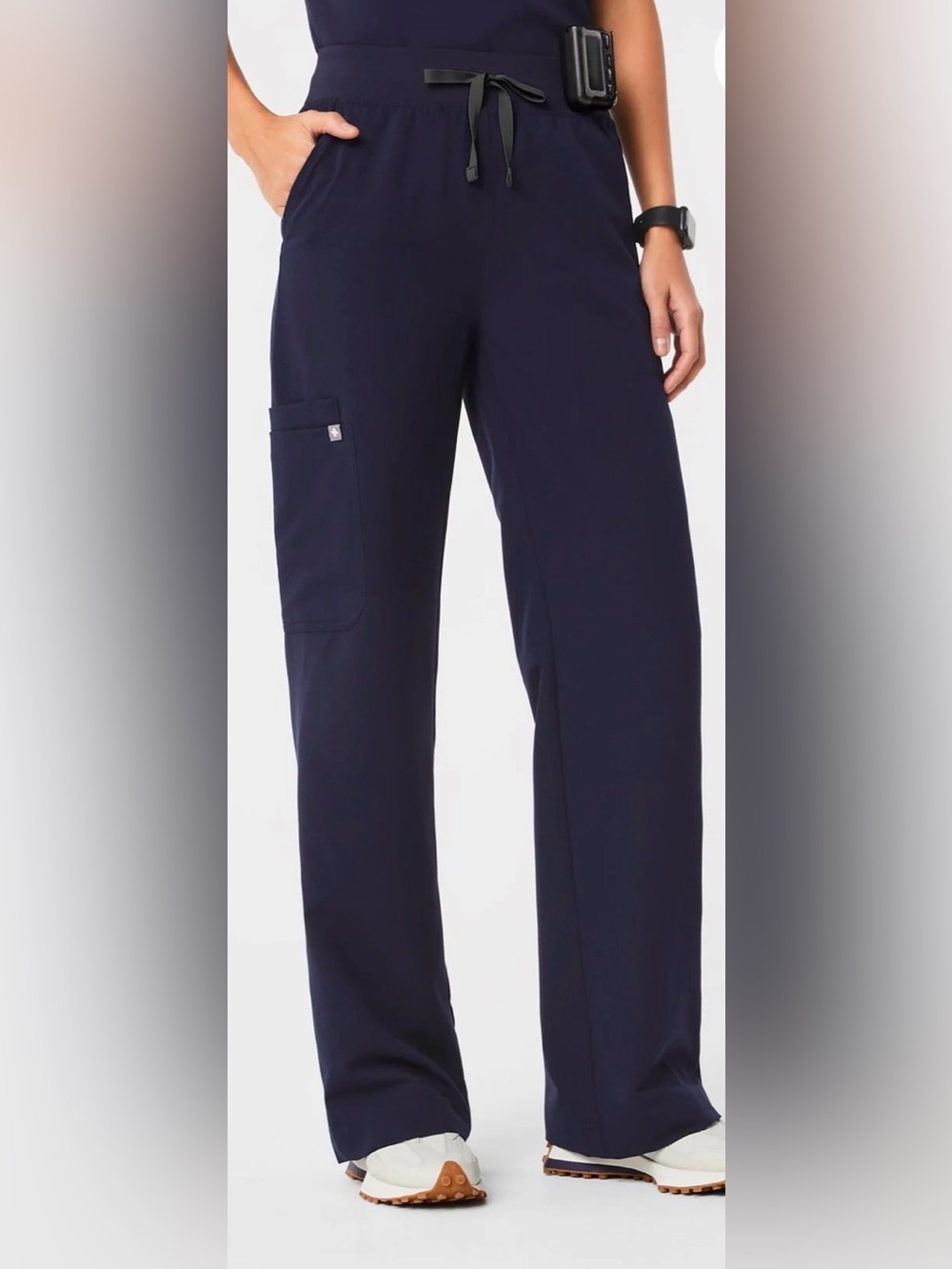 NWOT FIGS Women’s Navy Blue Isabel High Rise Wide Leg Scrub Pant - Size XXL/T